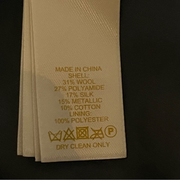 Kate Spade Aimee Gunmetal Metallic Wool Silk Textured Full Skirt - Picture 9 of 9